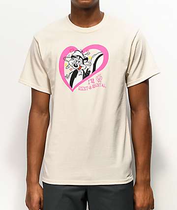 Broken Promises x Pepe Le Pew Scent-A-Mental Cream T-Shirt
