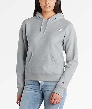 grey champion hoodie womens