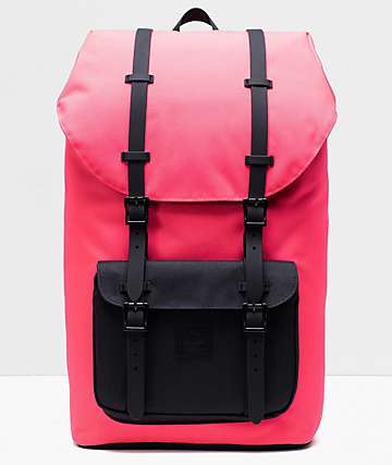 Herschel Supply Co. Little America Neon Pink & Black Backpack
