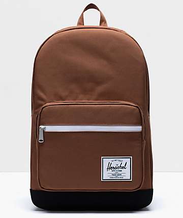 Herschel Supply Co. Pop Quiz Saddle Brown & Black Backpack