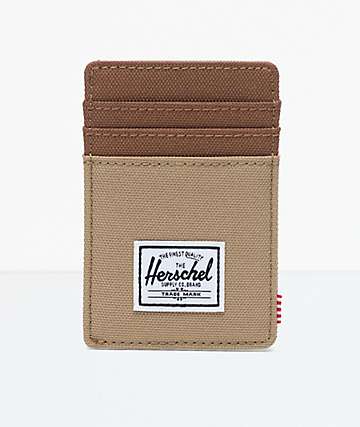 Herschel Supply Co. Raven Kelp & Saddle Brown Cardholder Wallet