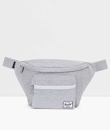 Herschel Supply Co. Seventeen Light Grey Crosshatch Fanny Pack
