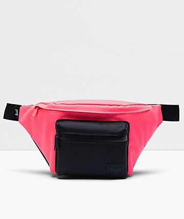 Herschel Supply Co. Seventeen Neon Pink & Black Fanny Pack