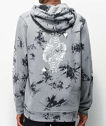 Lurking Class by Sketchy Tank Kings Black & Grey Tie Dye Hoodie