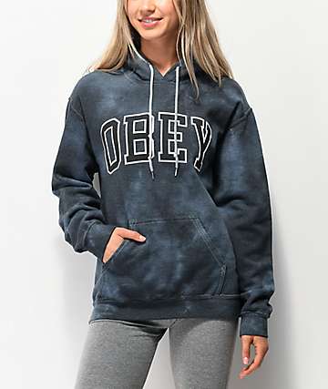 obey mira mosa burgundy hoodie