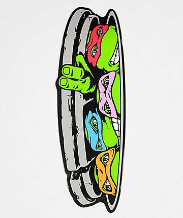 Santa Cruz x TMNT Turtle Funboard 10.31" Skateboard Deck