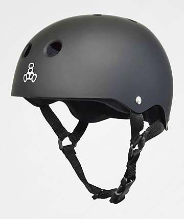 Triple Eight Get Used To It Sweatsaver Matte Grey Skateboard Helmet