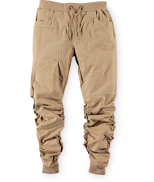 cheap khaki joggers