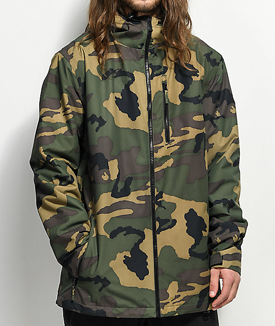 camo snowboard jacket