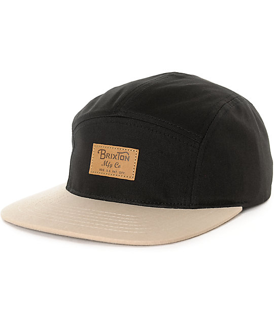 brixton five panel hat