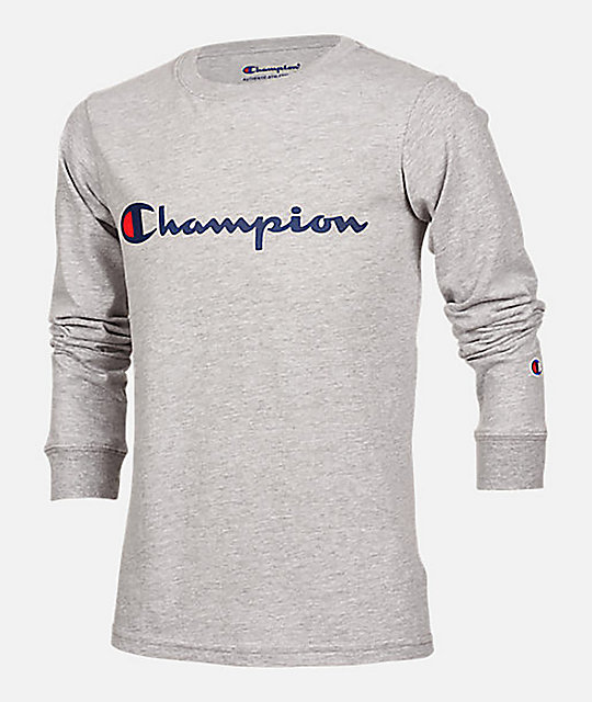 gray champion long sleeve