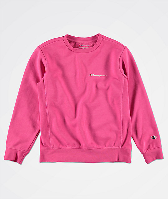pink champion hoodie zumiez