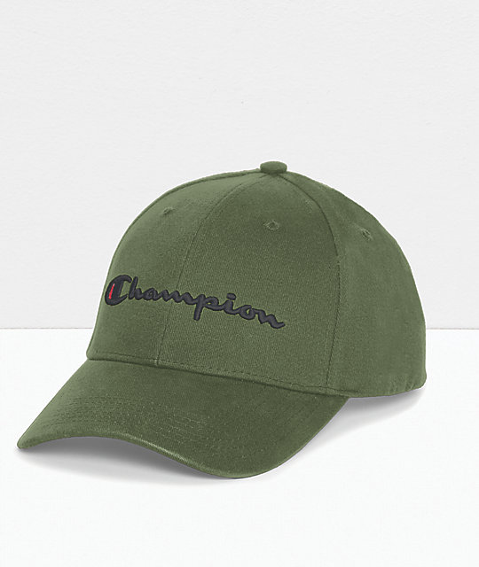 champion green hat