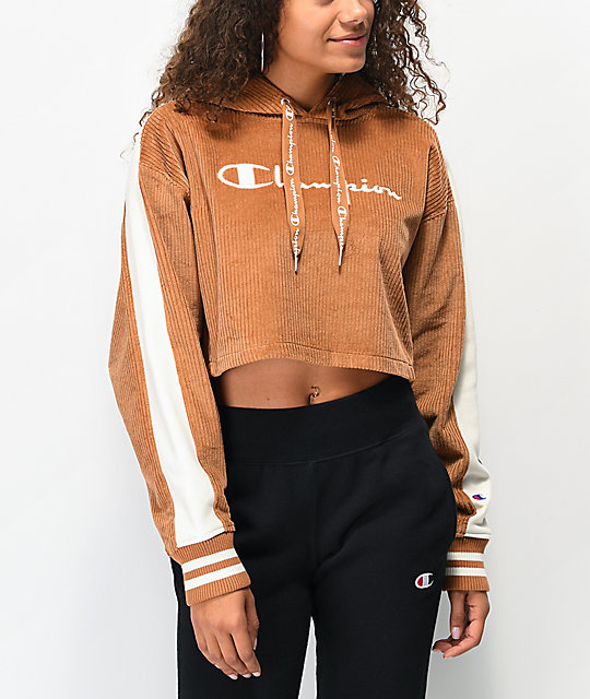 cropped hoodie champion