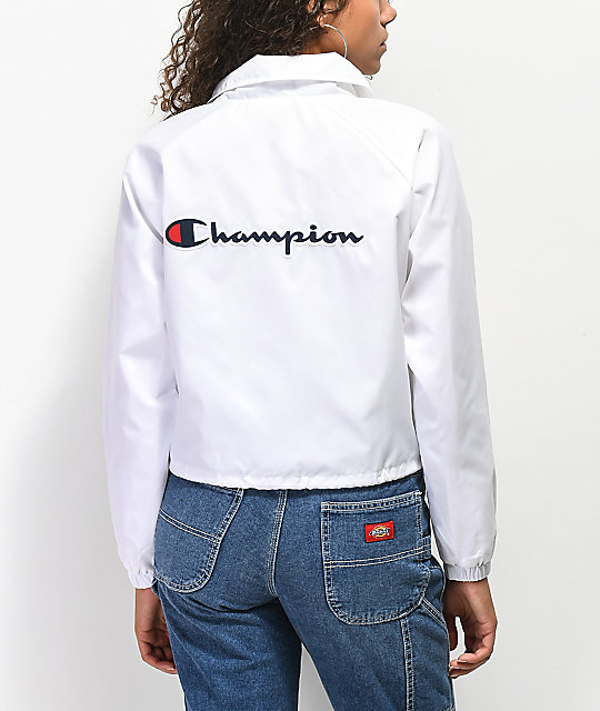 cropped champion windbreaker