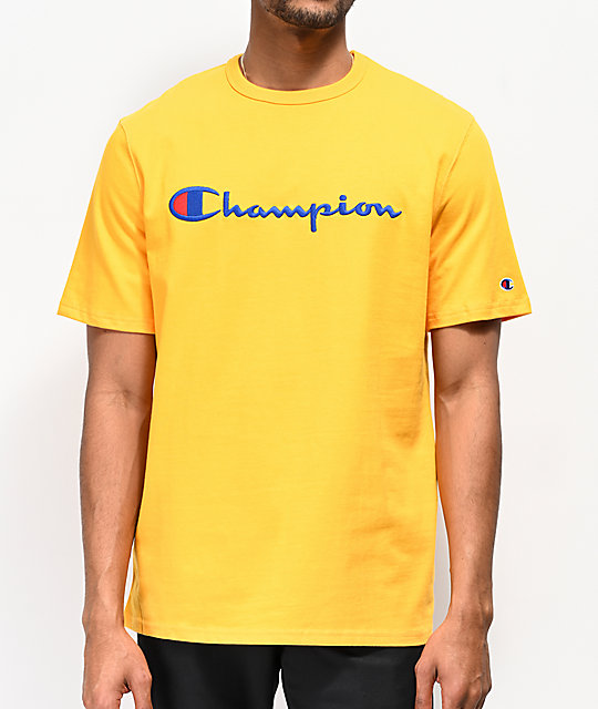 champion orange tee