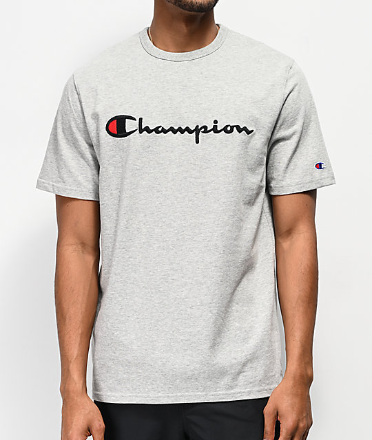 champion embroidered tee