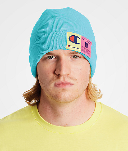 champion yellow beanie