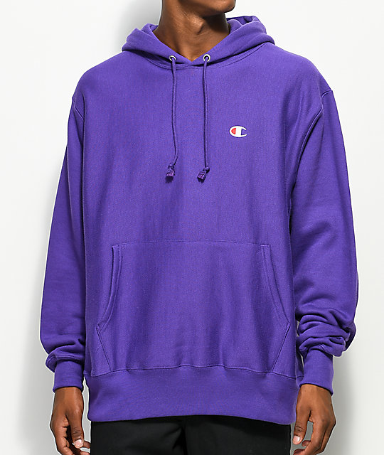 champion lilac reverse weave hoodie