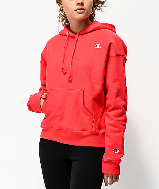 Champion Reverse Weave Red Spark Hoodie 