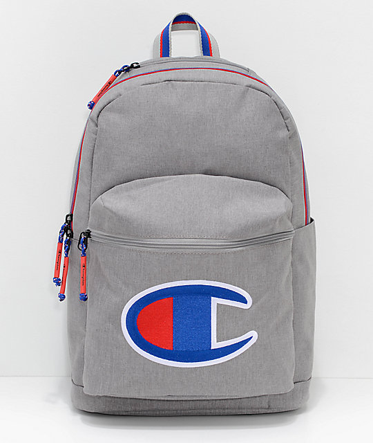 champion gray backpack