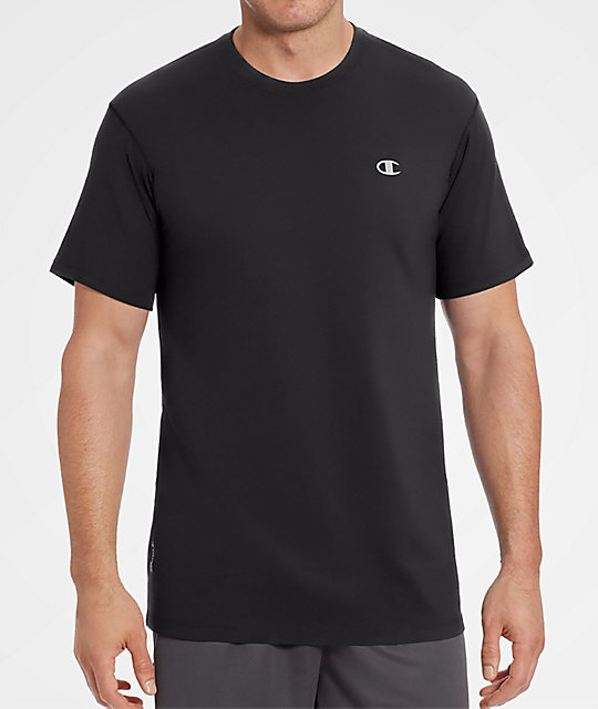 Champion Vapor Cotton Black T-Shirt 