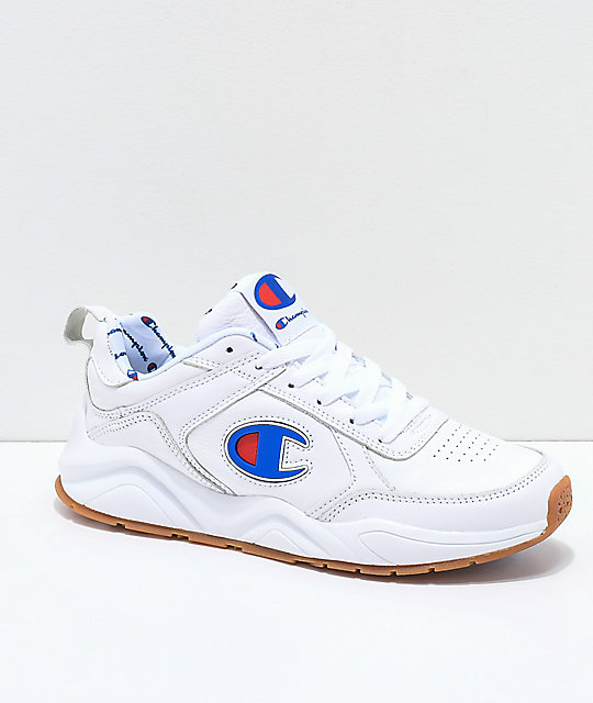 93 Eighteen Big C White Leather Shoes 