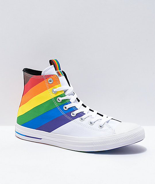 converse shoes rainbow