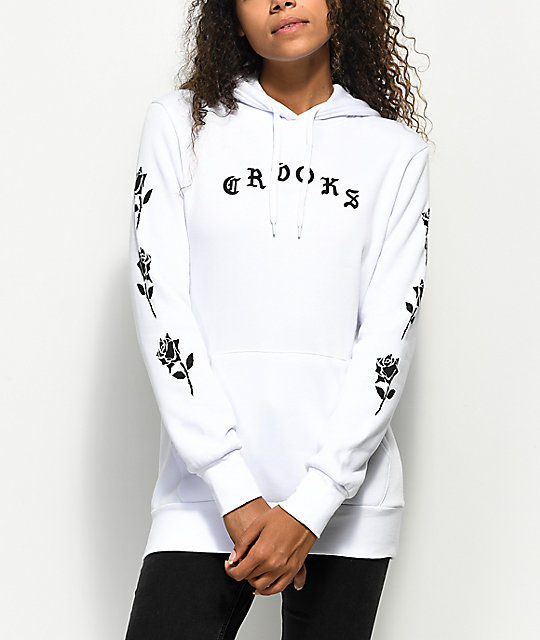 crooks and castles rose hoodie