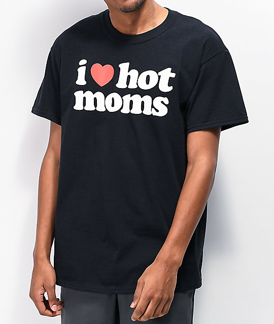 Danny Duncan I Heart Hot Moms Black T Shirt Zumiez Ca