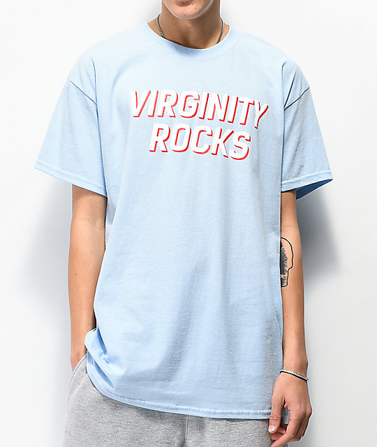 blue virginity rocks hoodie