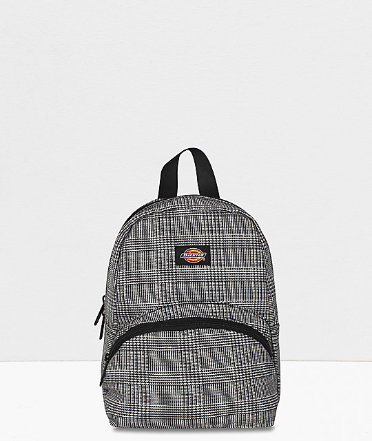 Black And White Checkered Mini Backpack