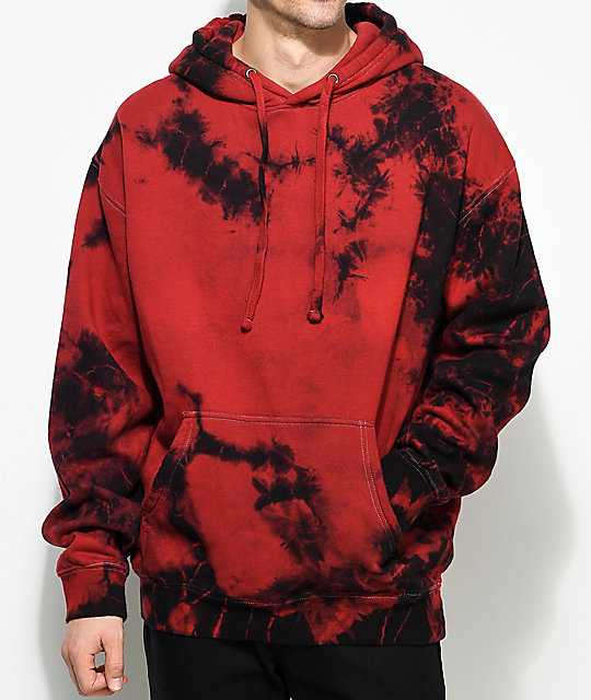 black and red hoodie