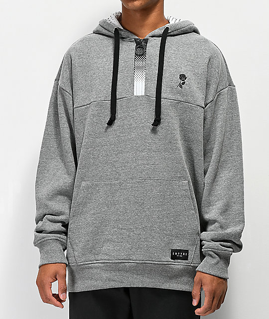 Download Empyre Half Zip Grey Pullover Hoodie | Zumiez.ca