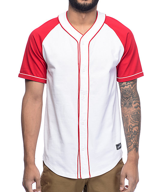 Mickey White \u0026 Red Baseball Jersey 