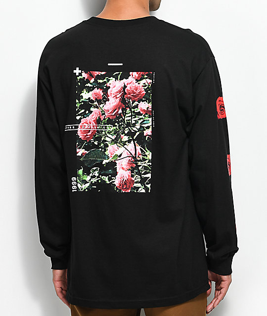 Empyre Vertigo Rose Black Long Sleeve T-Shirt