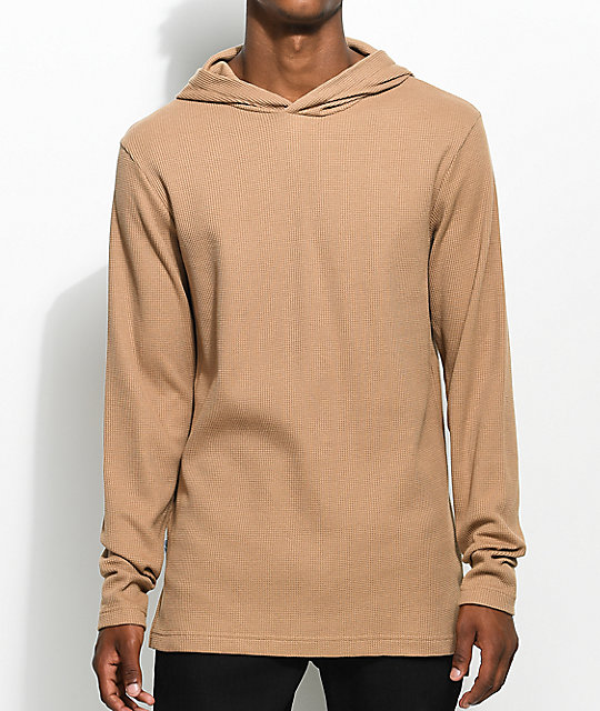 Fairplay Lawnson Thermal Tan Hoodie