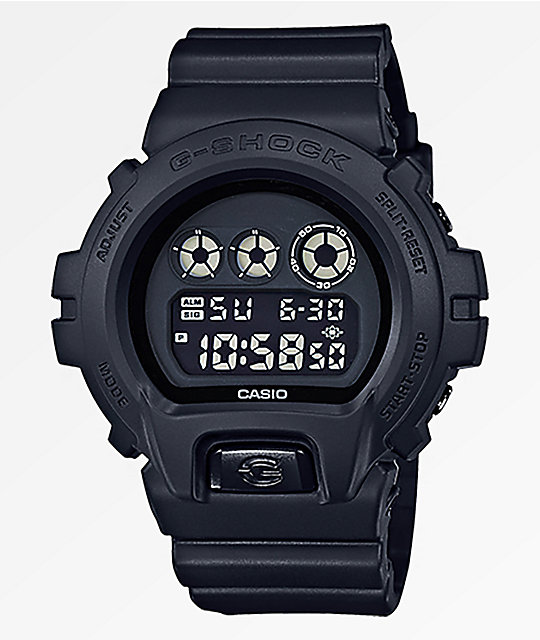 simple black digital watch