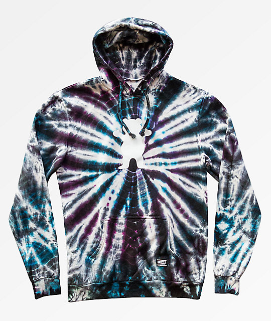 grizzly tie dye hoodie