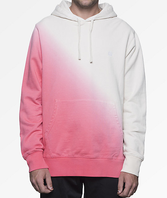 white and pink sweatshirt
