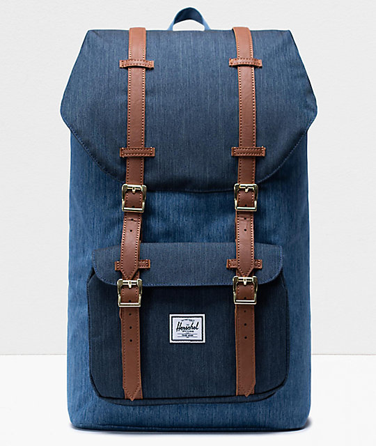 Herschel Supply Co. Little America Faded Denim Backpack ...