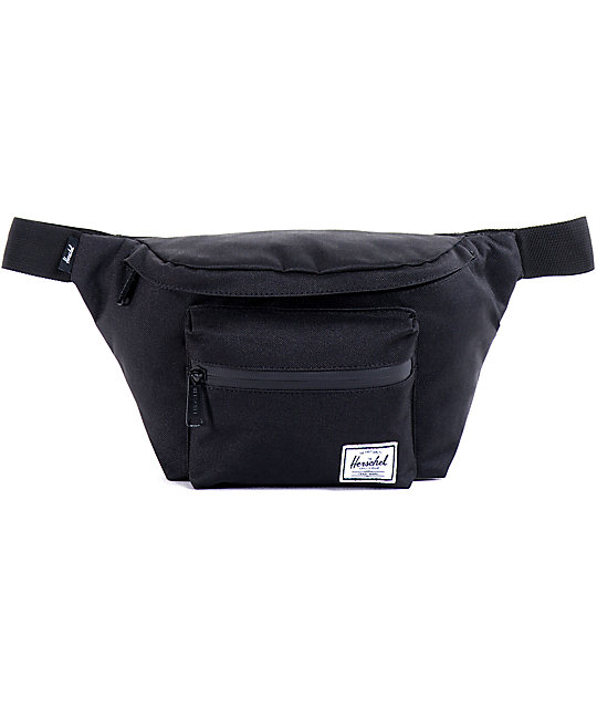 black herschel fanny pack