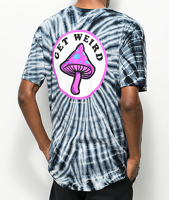 Know Bad Daze Get Weird Black Tie Dye T-Shirt
