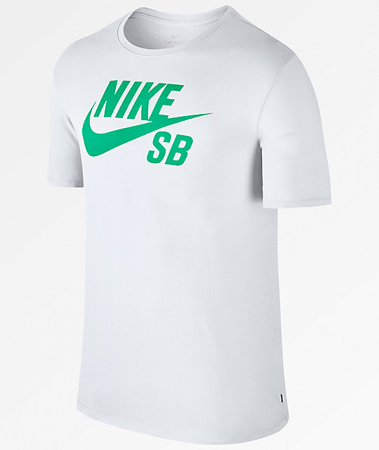 teal and white nike shirt