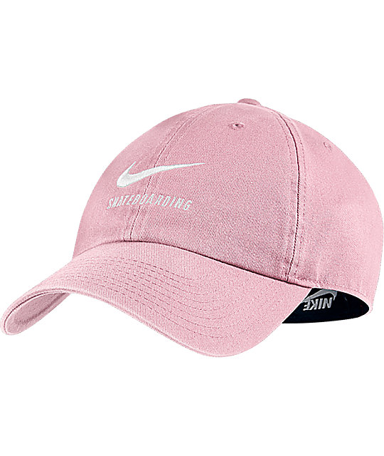 Nike SB Pink Twill Baseball Cap