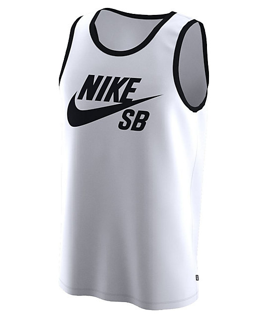 black and white nike tank top