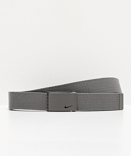 Nike Single Grey Web Belt | Zumiez.ca