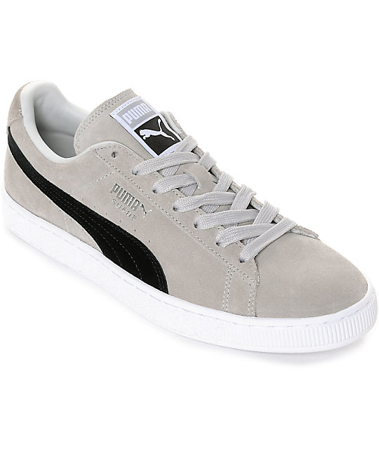 puma shoes grey suede