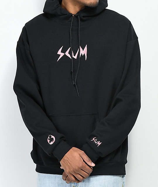 scum pink hoodie