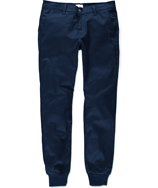 navy blue jogging pants